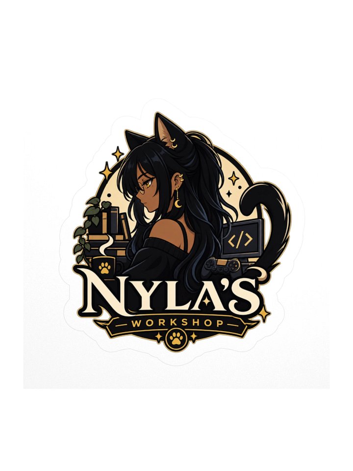 Nyla's Workshop — Logo Sticker